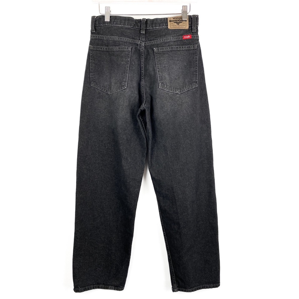 Wrangler High Rise Loose Baggy Fit Jeans, Black Denim Wash - Size 28 - Picture 8 of 12